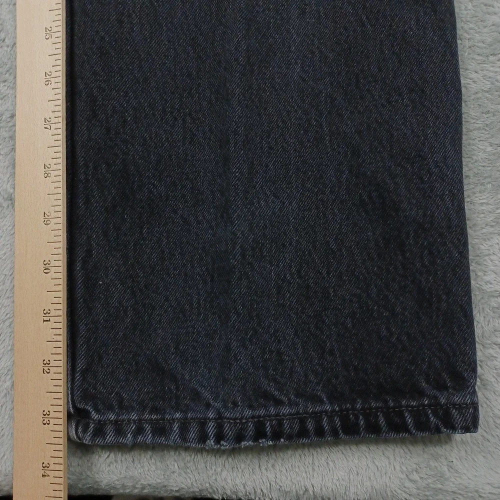 Vintage‎ Levis 501 Jeans Mens 38x34 Actual 34x34 Black Made In USA 501-0660